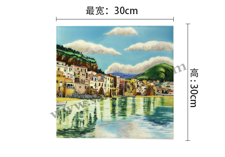 三彩瓷板畫風景系列 三彩瓷板畫風景系列