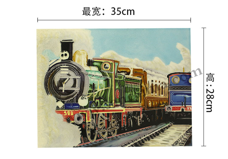 三彩瓷板畫(huà)機(jī)車(chē)系列 三彩瓷板畫(huà)機(jī)車(chē)系列