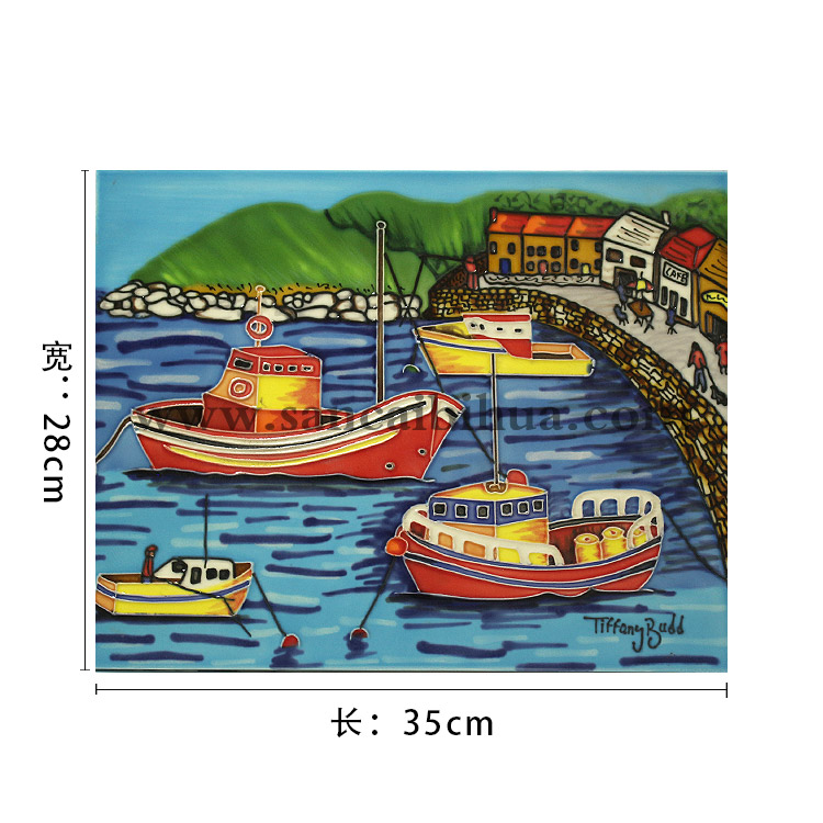 山水風景瓷板畫 山水風景瓷板畫