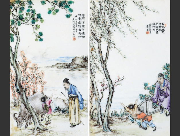 五位知名的瓷板畫大師! 五位知名的瓷板畫大師!