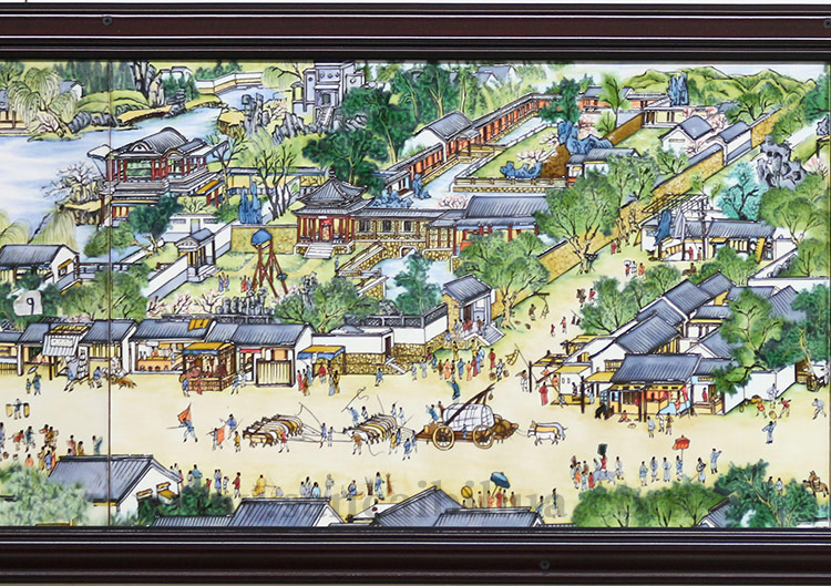 清明上河圖瓷板畫 清明上河圖瓷板畫